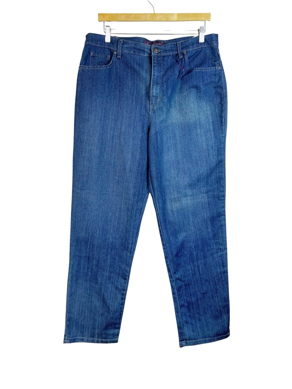 Gloria Vanderbilt Amanda Dark Wash Slimming Jeans Tapered Size 18 NWT Denim